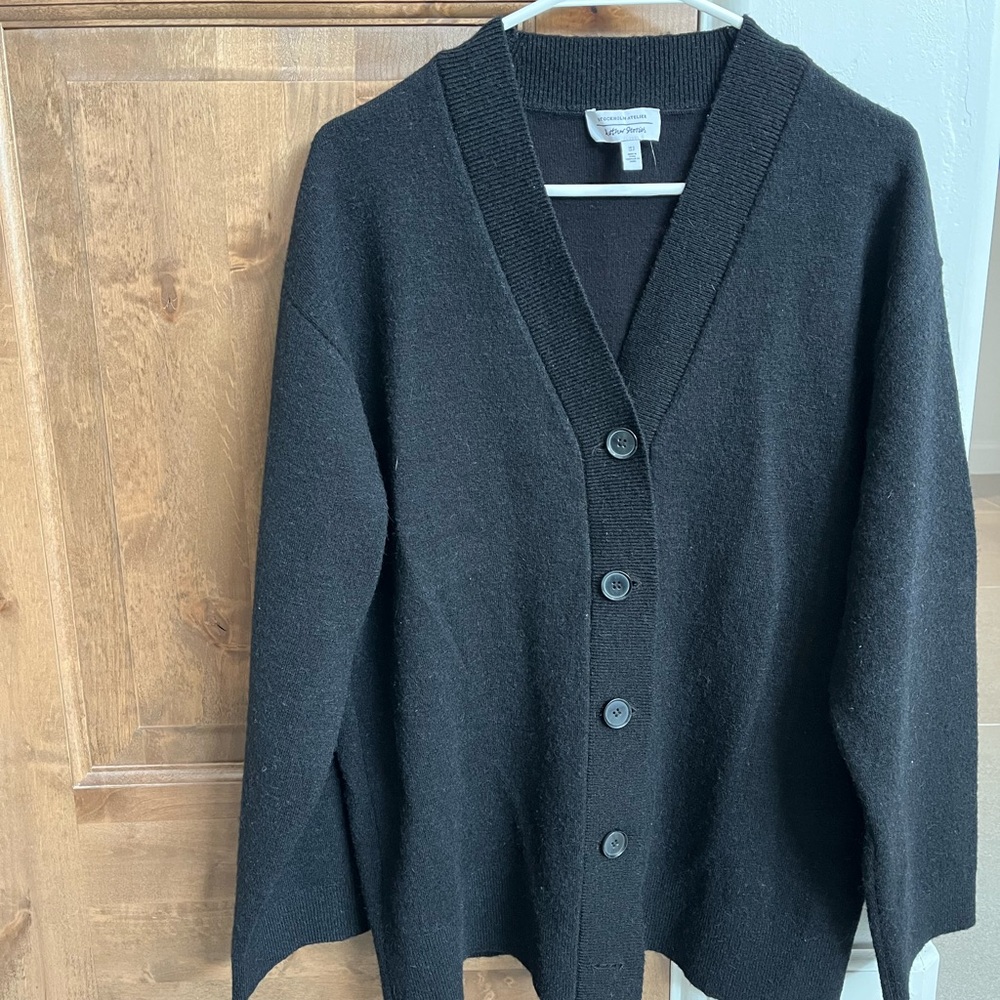Black Button-Up Cardigan
